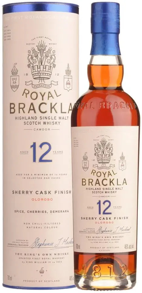 Buy Royal Brackla 12 Year Old Single Malt Scotch Whisky 700ml Online at Bottle Stop