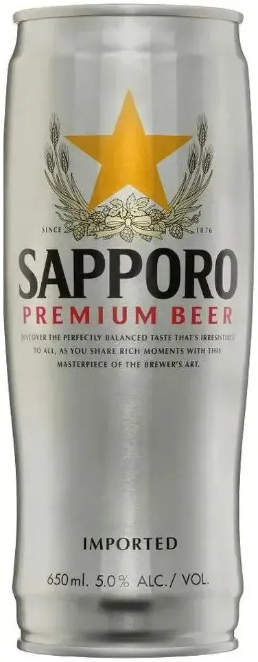 Buy Sapporo Premium Beer Cans 650ml Online at Bottle Stop
