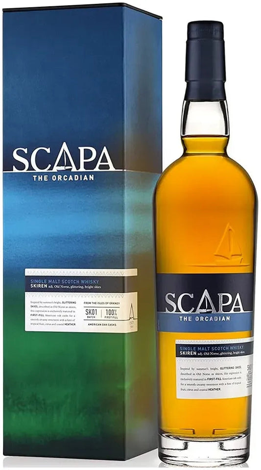 Buy Scapa The Orcadian Skiren Single Malt Scotch Whisky Gift Boxed 700ml Online at Bottle Stop