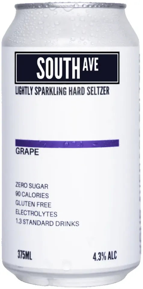 Buy South Ave Seltzer Grape Seltzer 375ml Online at Bottle Stop