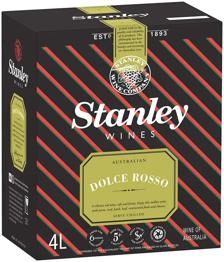 Buy Stanley Dolce Rosso Red Lambrusco 4L Online at Bottle Stop