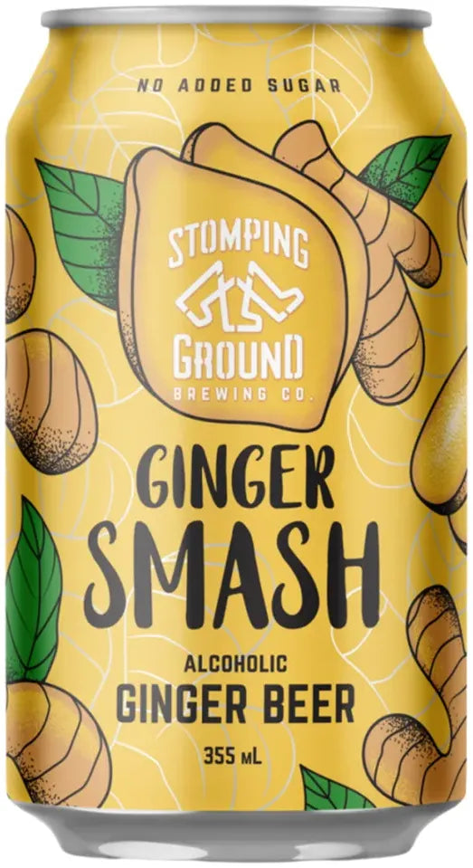 Buy Stomping Ground Ginger Smash Alcoholic Ginger Beer 355ml Online at Bottle Stop