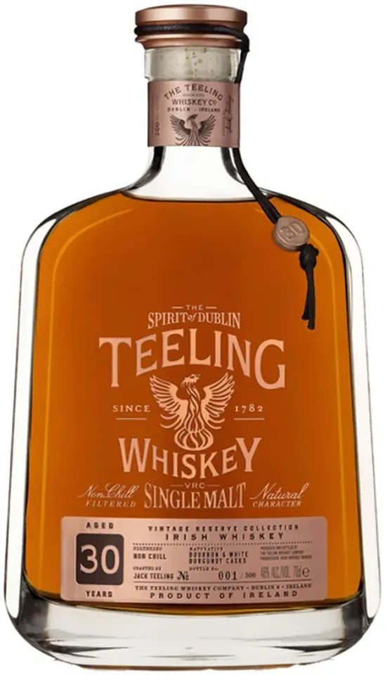 Buy Teeling 30 Year Old Vintage Reserve Single Malt Irish Whiskey 700ml Online at Bottle Stop
