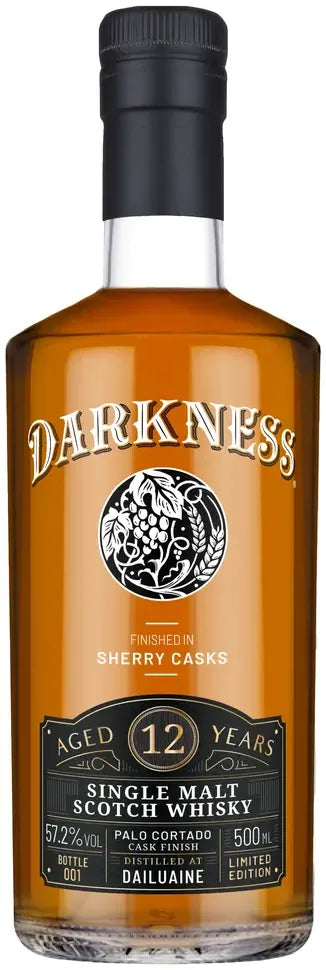 Buy The Darkness Dailuaine 12 Year Palo Cortado Single Malt Scotch Whisky 500ml Online at Bottle Stop
