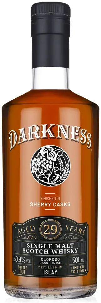 Buy The Darkness Islay Single Malt Scotch 29 Year Oloroso Single Malt Scotch Whisky 500ml Online at Bottle Stop