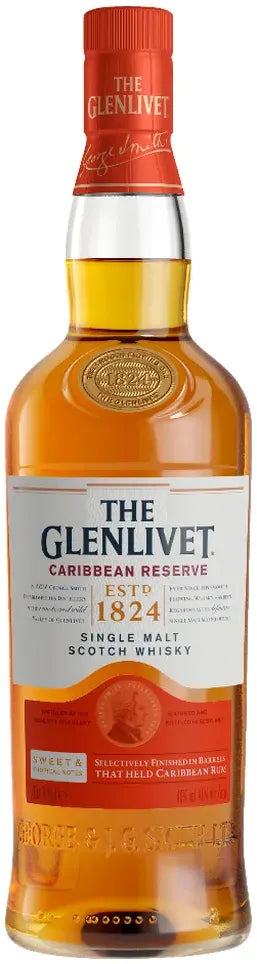 Buy The Glenlivet Caribbean Reserve Whisky 700ml Online at Bottle Stop