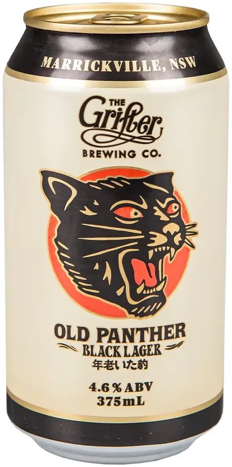 Buy The Grifter Brewing Co. Old Panther Black Lager 375ml Online at Bottle Stop