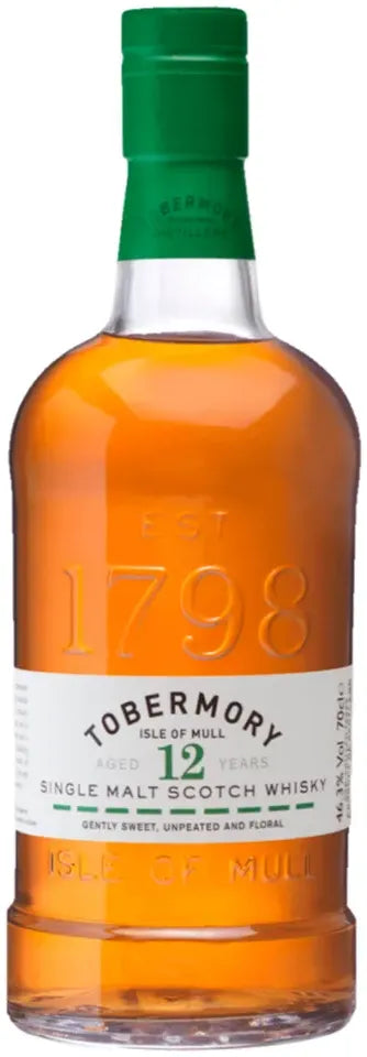 Buy Tobermory 12 Year Old Single Malt Scotch Whisky 700ml Online at Bottle Stop