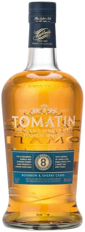 Buy Tomatin 8 Year Old Single Malt Scotch Whisky 1L Online at Bottle Stop