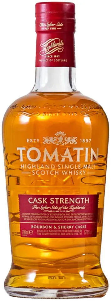 Buy Tomatin Cask Strength Single Malt Whisky 700ml Online at Bottle Stop