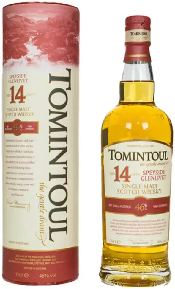 Buy Tomintoul 14 Year Old Single Malt Scotch Whisky 700ml Online at Bottle Stop