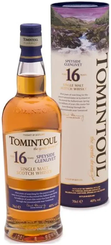 Buy Tomintoul 16 Year Old Single Malt Scotch Whisky 700ml Online at Bottle Stop