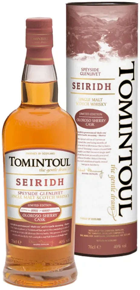 Buy Tomintoul Seiridh Sherry Cask Finish Scotch Whisky 700ml Online at Bottle Stop