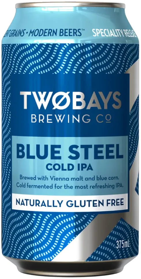 Buy Two Bays Brewing Co Blue Steel Cold IPA 375ml Online at Bottle Stop
