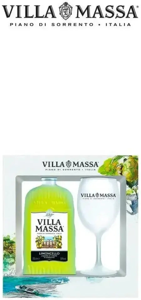 Buy Villa Massa Limoncello 500ml & Glass Gift Pack Online at Bottle Stop