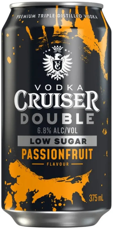 Cruiser Double Raspberry Buy Vodka Cruiser Double Passionfruit Low Sugar 375ml Online at Bottle Stop