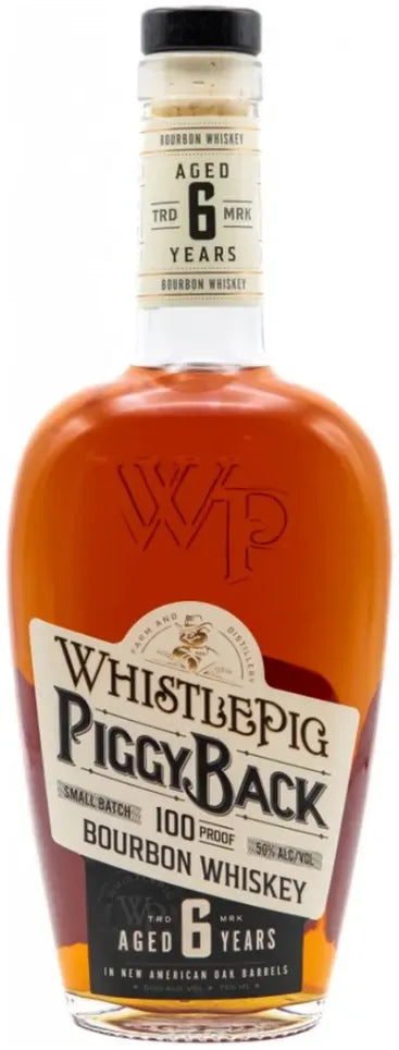 Buy Whistle Pig Piggyback 6 Year Old Bourbon Whiskey 750ml Online at Bottle Stop