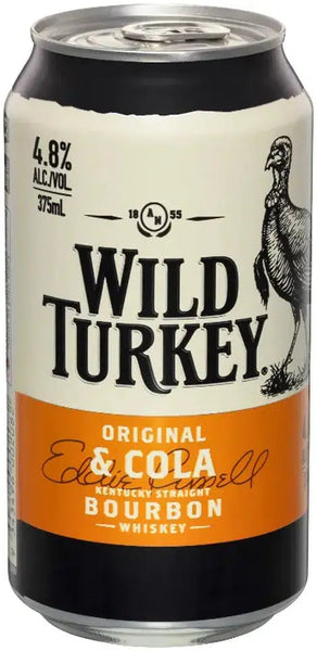 Wild Turkey 8年 375ml Wild Turkey Original Bourbon & Cola 4.8% 375ml – Bottle Stop