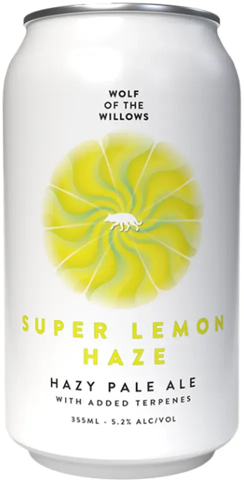 Buy Wolf Of The Willows Super Lemon Haze Terpene Hazy Pale Ale 355ml Online at Bottle Stop