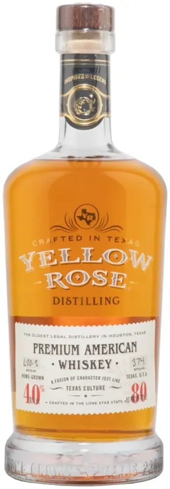 Buy Yellow Rose Distillery Premium American Whiskey 700ml Online at Bottle Stop