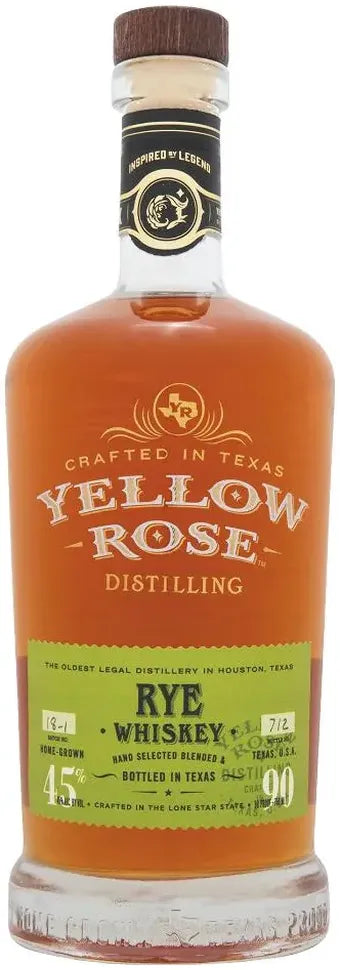 Buy Yellow Rose Rye Whiskey 700ml Online at Bottle Stop