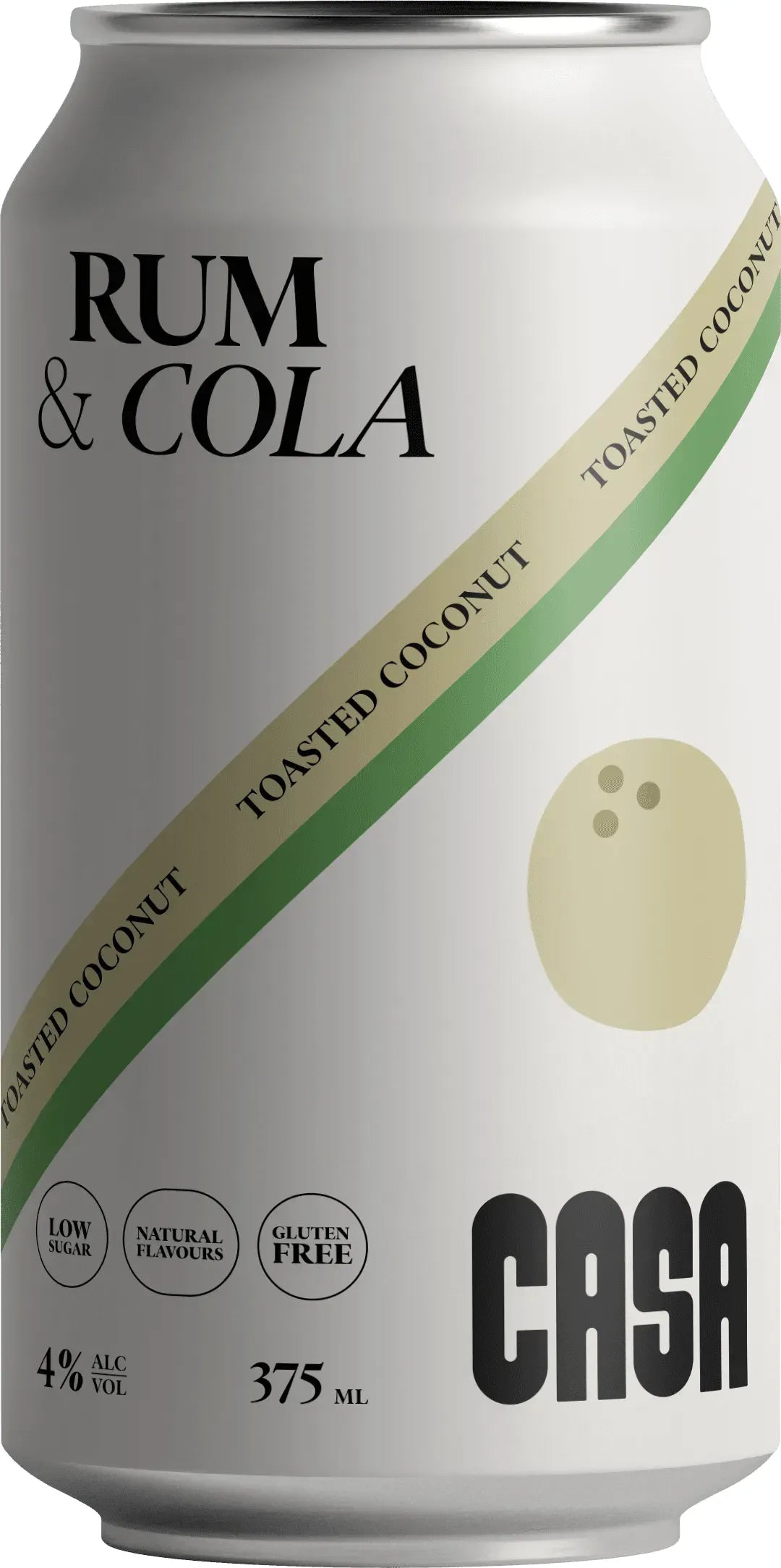 Buy Casa Spirits Rum & Cola With Toasted Coconut 375ml Online at Bottle Stop