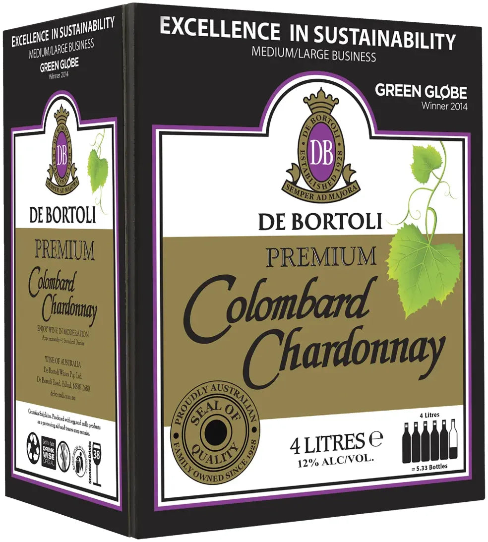 Buy De Bortoli Premium Colombard Chardonnay 4L Online at Bottle Stop