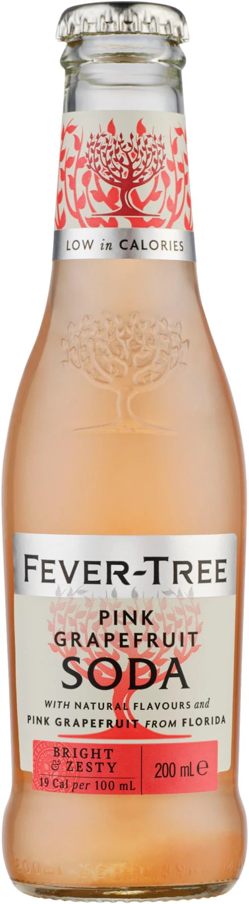 Fever Tree Pink Grapefruit Soda 24 Pack Bottles 200ml