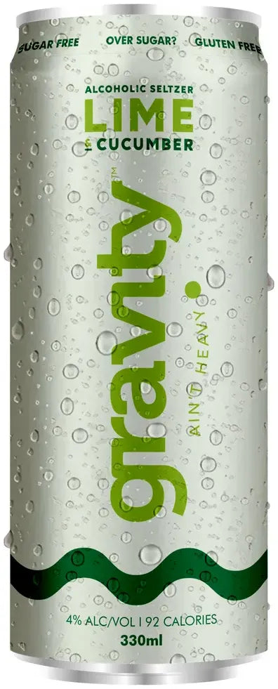 Buy Gravity Seltzer Co. Lime & Cucumber Alcoholic Seltzer 330ml Online at Bottle Stop
