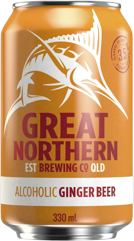 Great Northern Brewing Co Ginger Beer 3.5% 24 Pack Cans 330ml