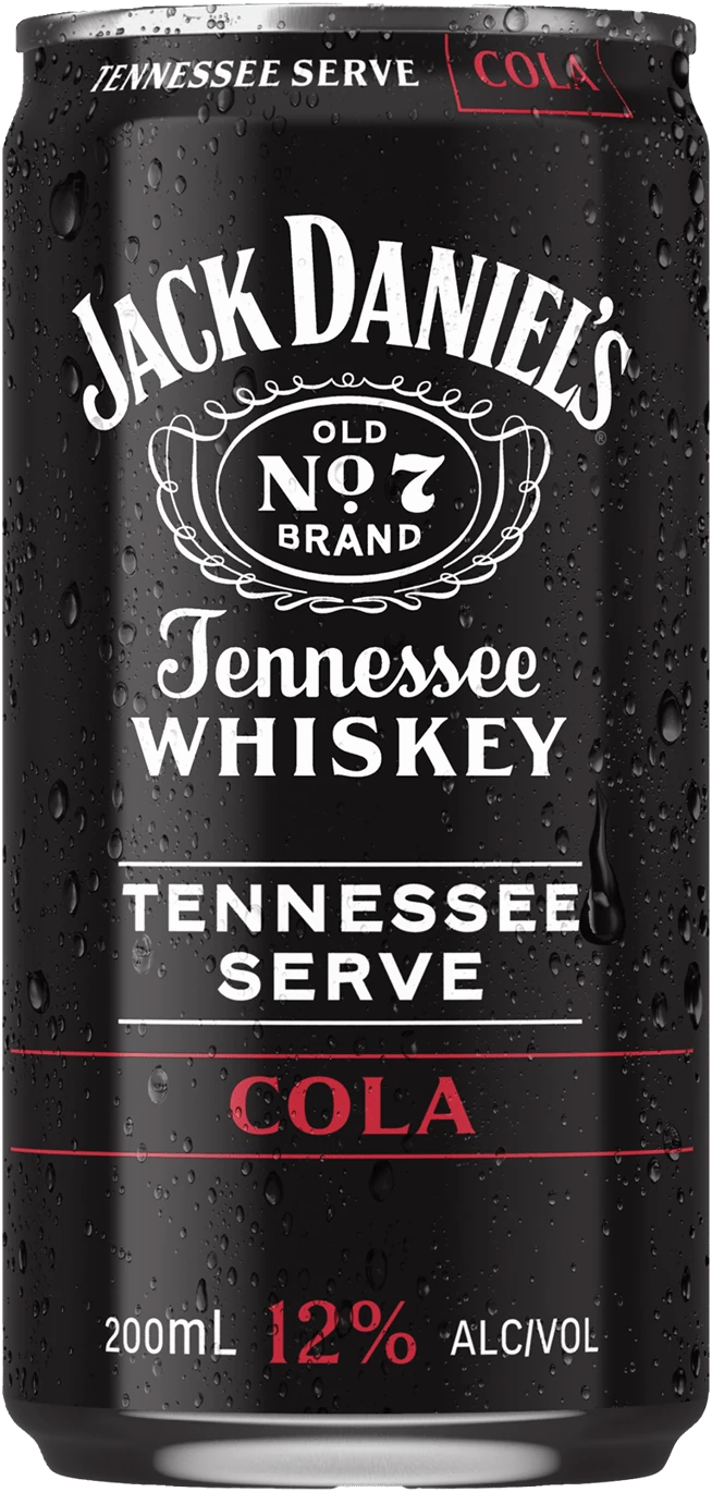 Jack Daniel's Tennessee Whiskey & Cola 12% 24 Pack Cans 200ml