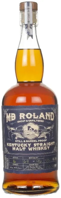 Buy MB Roland Straight Malt Whiskey 700ml Online at Bottle Stop