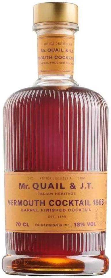 Buy Mr Quail & J.T. Vermouth 1888 Barrel Finished Cocktail 700ml Online at Bottle Stop