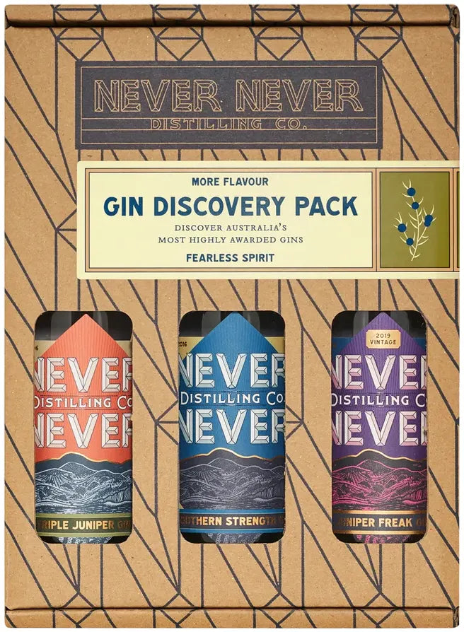 Never Never Distilling Co. The Gin Discovery Gift Pack 3 x 200ml