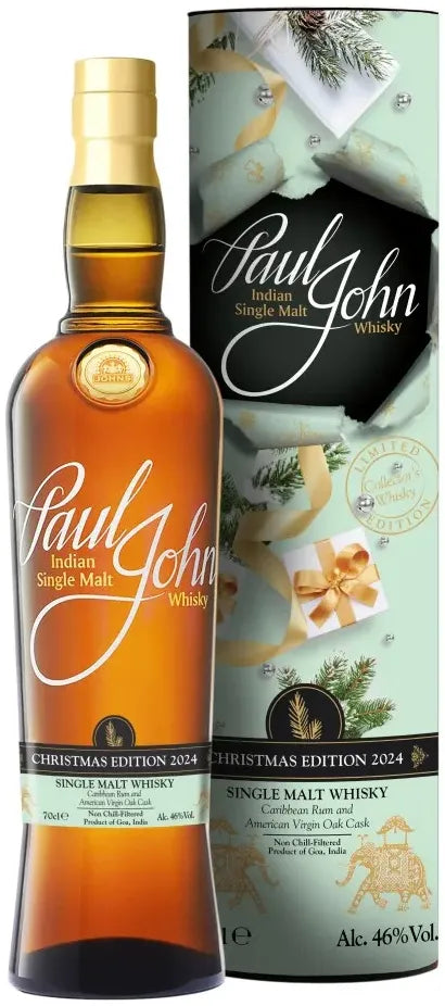 Buy Paul John Christmas Edition 2024 Indian Single Malt Whisky 700ml Online at Bottle Stop