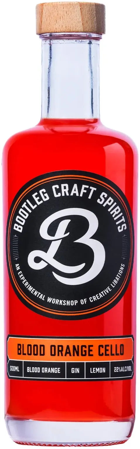 Buy Prohibition Liquor Co. Bootleg Cello Blood Orange Liqueur 500ml Online at Bottle Stop