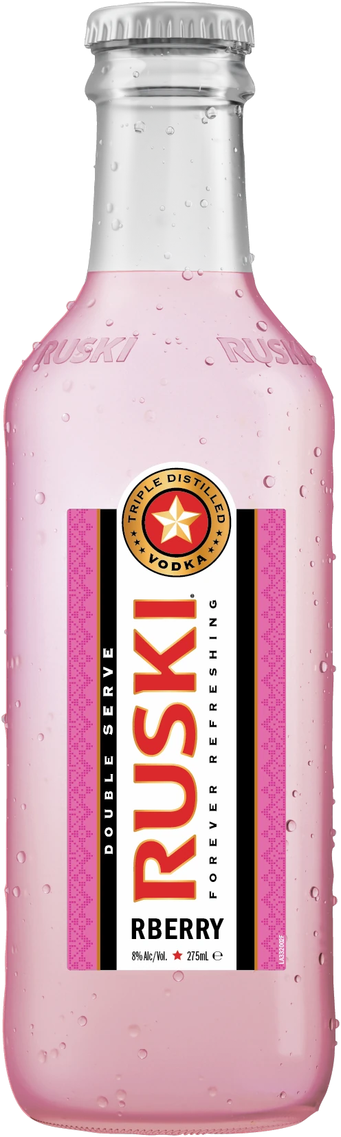 Ruski Raspberry 8% 24 Pack Bottles 275ml