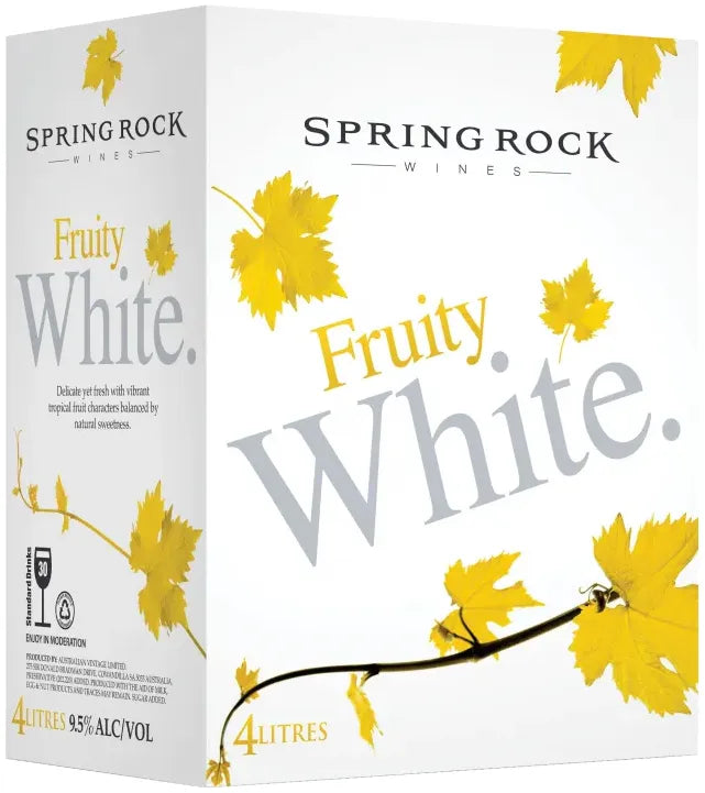 Buy Spring Rock Fruity White Cask 4L Online at Bottle Stop