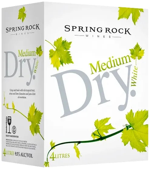 Buy Spring Rock Medium Dry White 4L Online at Bottle Stop