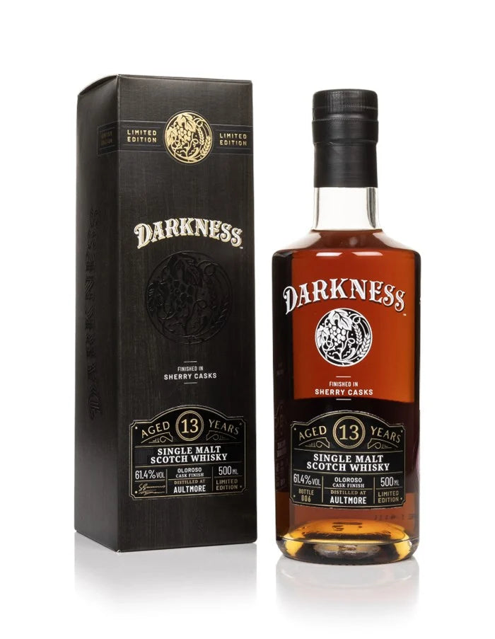 Buy The Darkness Aultmore 13 Year Old Oloroso 500ml Online at Bottle Stop