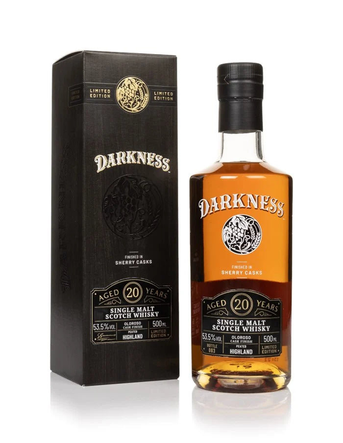 Buy The Darkness Highland Single Malt 20 Year Old Oloroso 500ml Online at Bottle Stop
