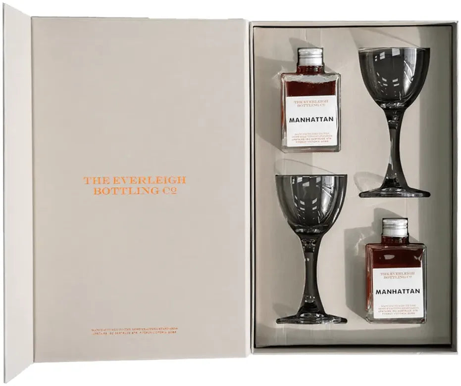 Buy The Everleigh Bottling Co. Two Of A Kind Manhattan & Cocktail Glasses Online at Bottle Stop