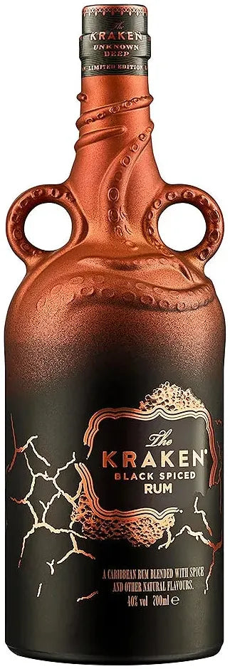 Buy The Kraken Unknown Deep Black Spiced Rum 700ml Online at Bottle Stop