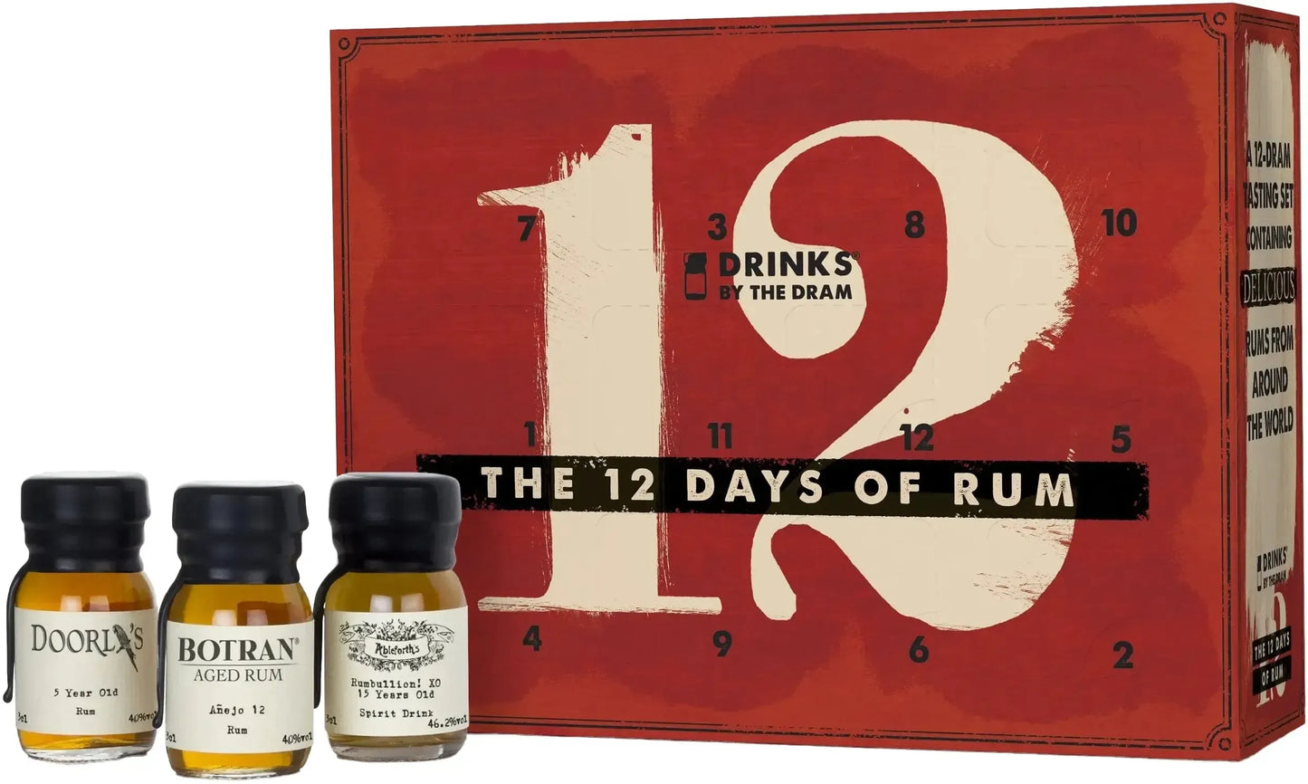 Buy Drinks By The Dram The 12 Days Of Rum Set of 12 Online at Bottle Stop