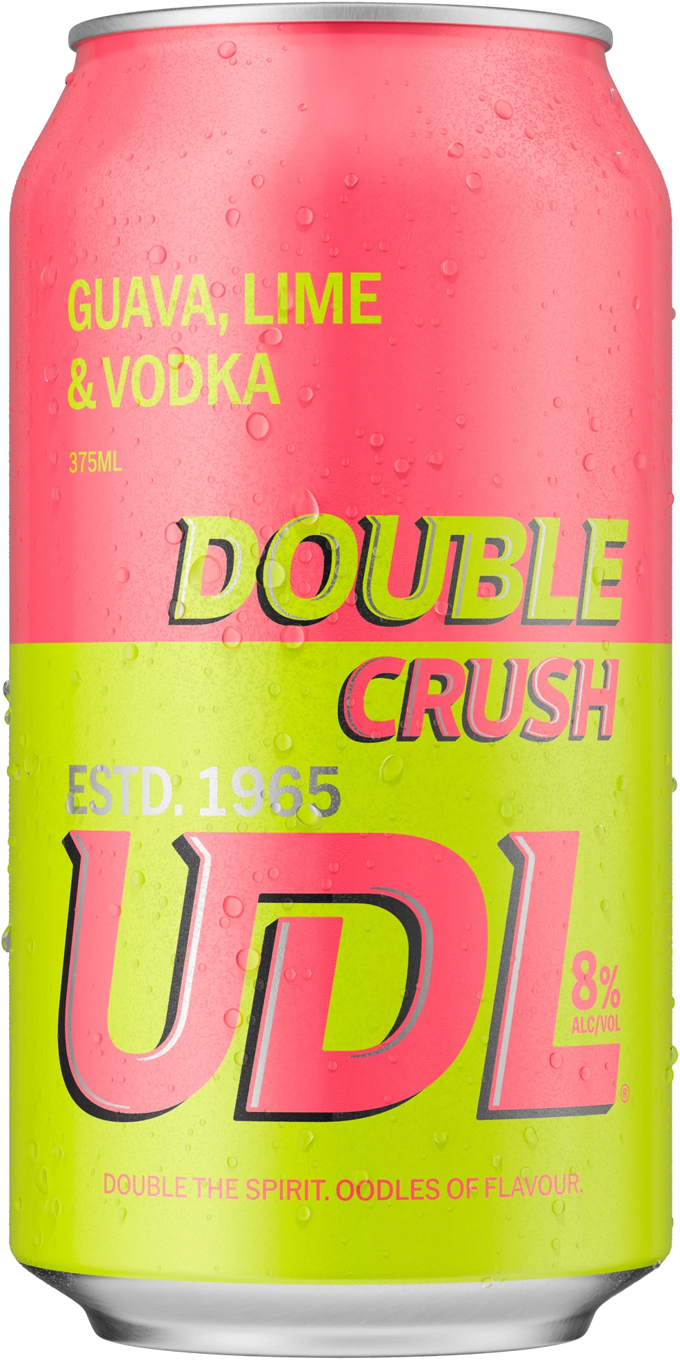 UDL Double Crush Guava Lime 8% 24 Pack Cans 375ml