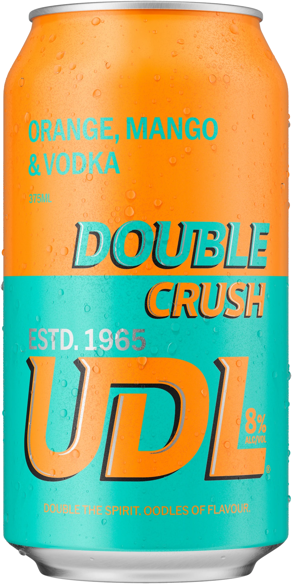 UDL Double Crush Orange & Mango 8% 24 Pack Cans 375ml