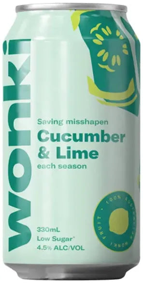 Buy Wonki Cucumber And Lime 330ml Online at Bottle Stop